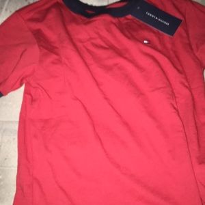 Blue and red kids Tommy Hilfiger shirt